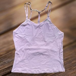 Lululemon Lightweight Tank Top with Mesh detail. Size 4 Lavender Rose color